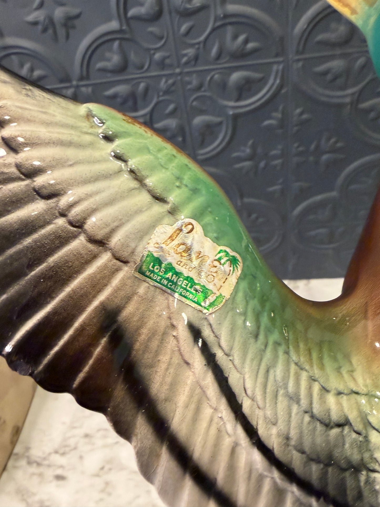 Vintage Flying Mallard Figure Lane