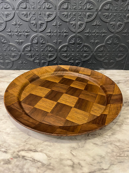 Vintage Weavewood Serving Tray