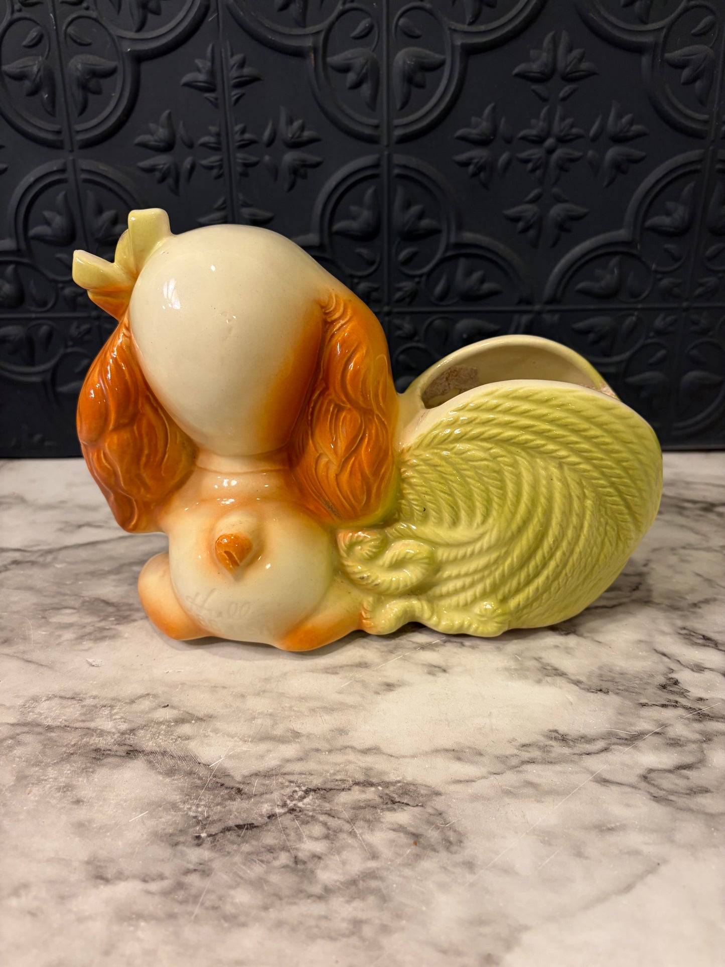 Hull Pottery Cocker Spaniel Planter AS IS