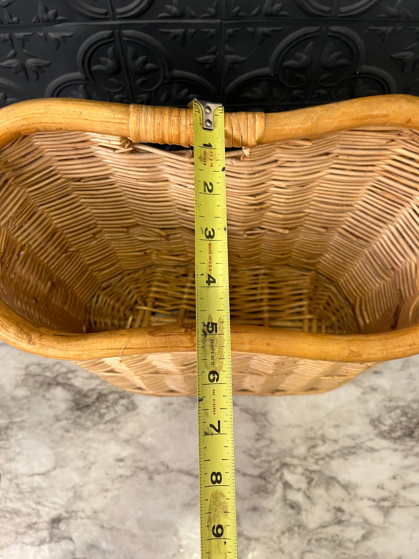 Bamboo Basket with Handle