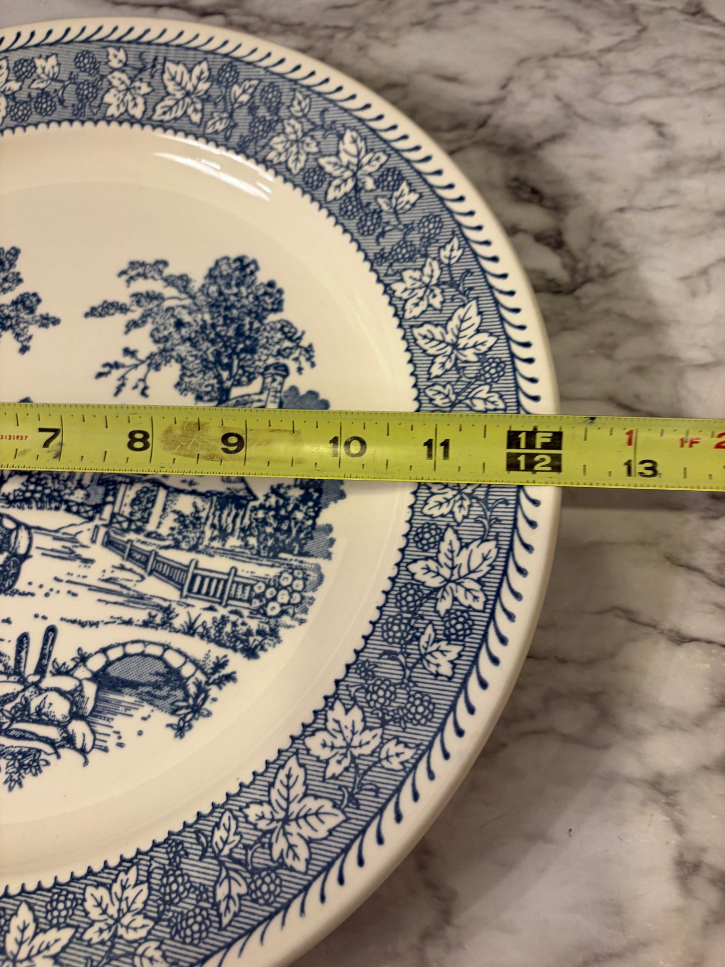 Shakespeare Blue and White Plate
