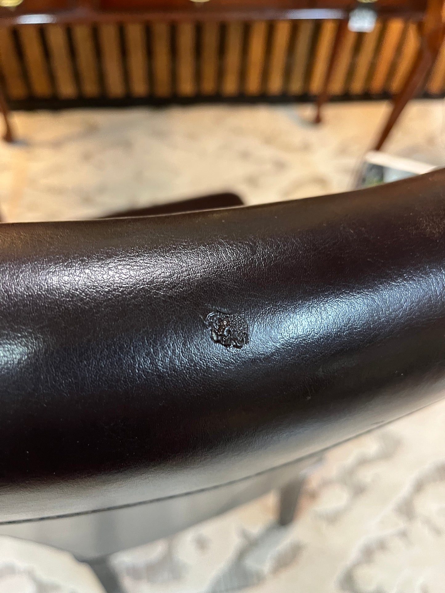 Brown Pleather desk chair