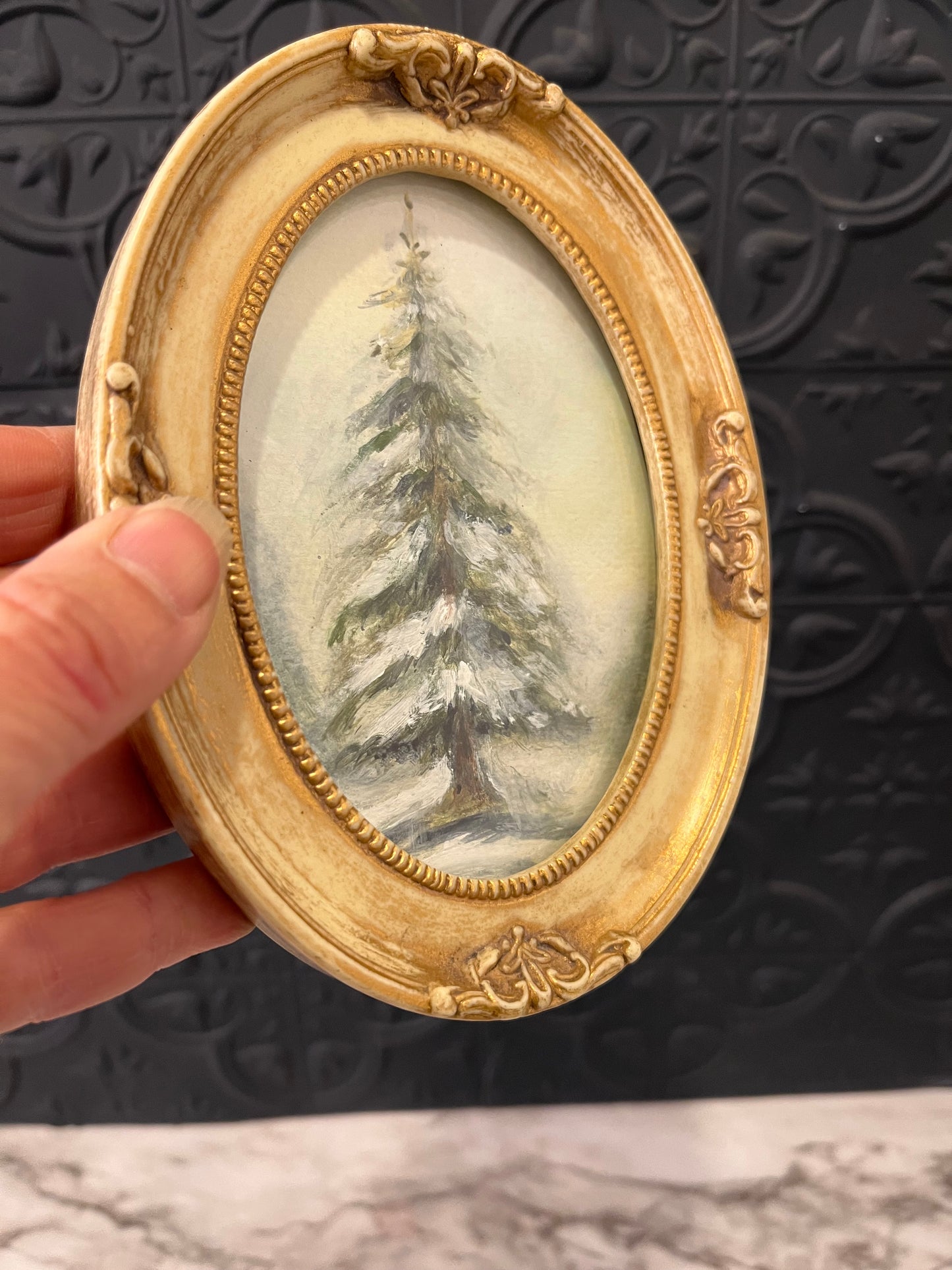 Snowy Evergreen by Jessie