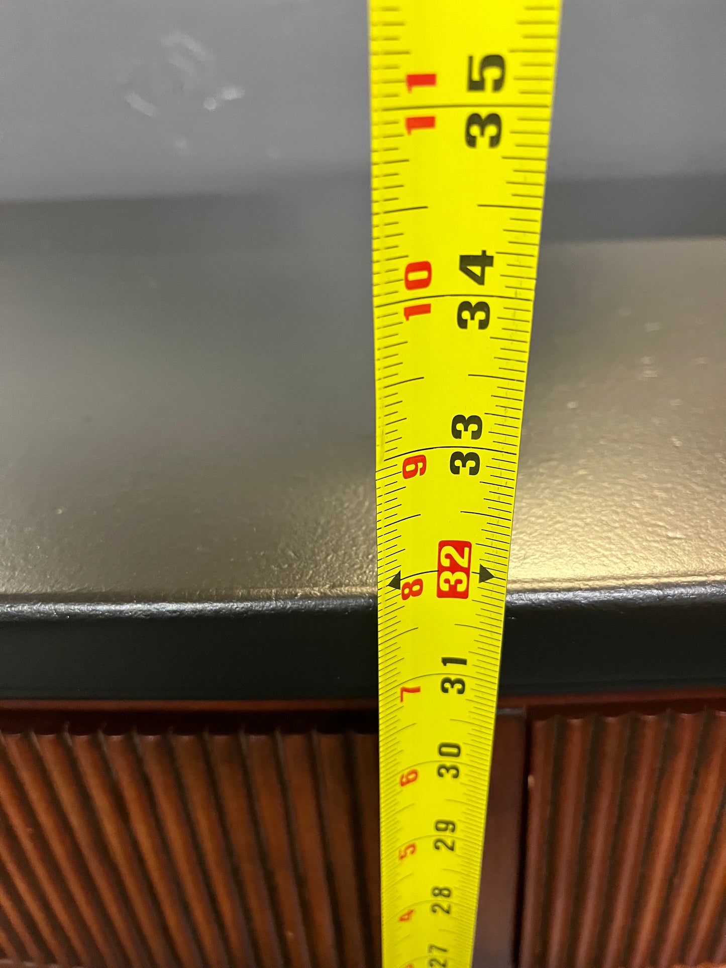 Cherry Buffet with Painted Black Top