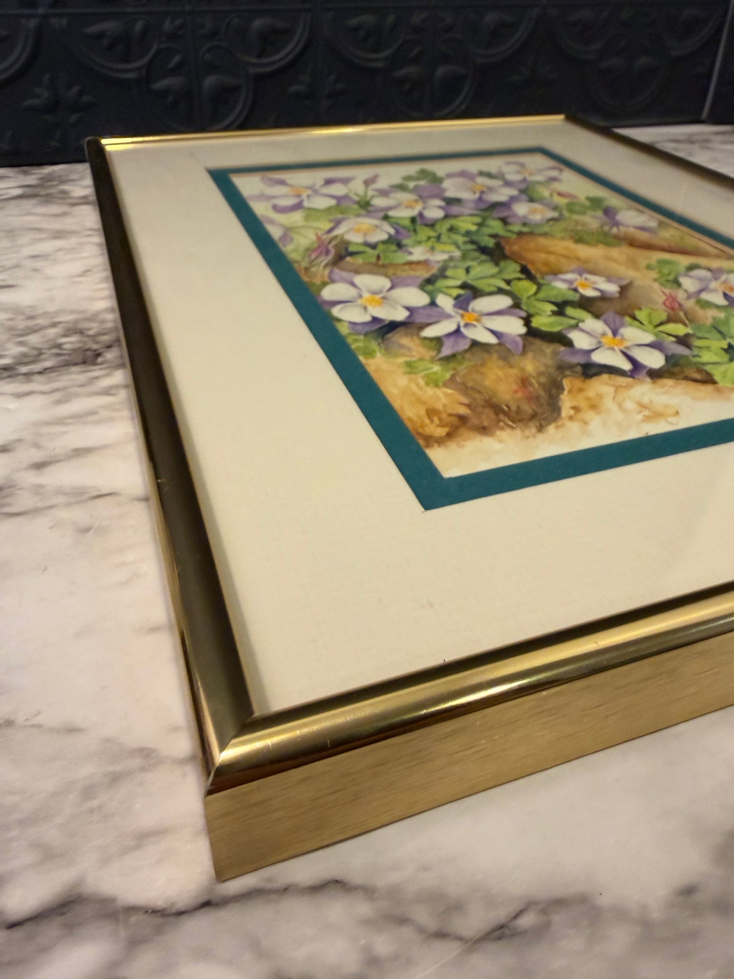 Columbine Watercolor by Mildred Anderson