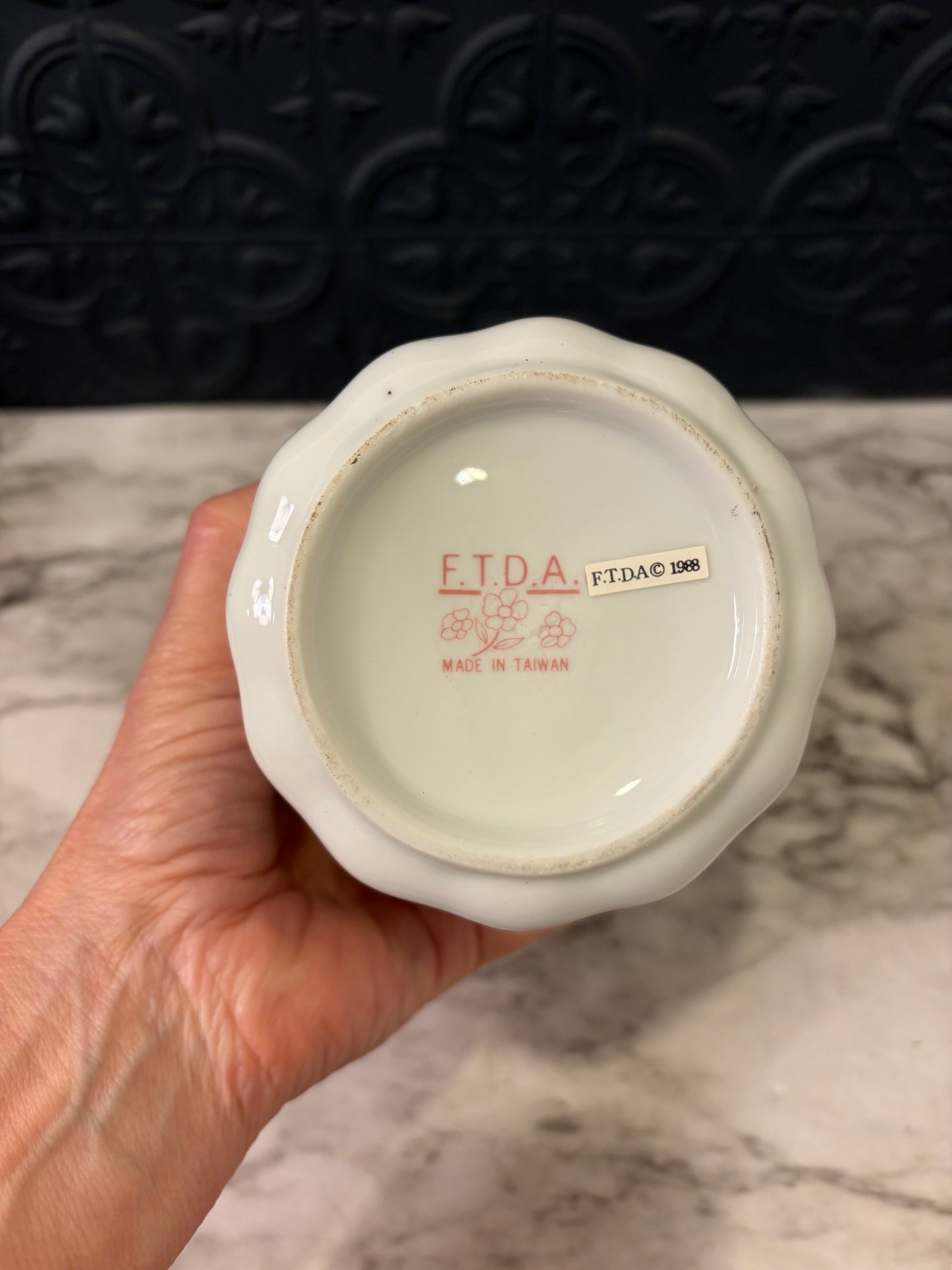 Ceramic Lidded Canister Missing spoon