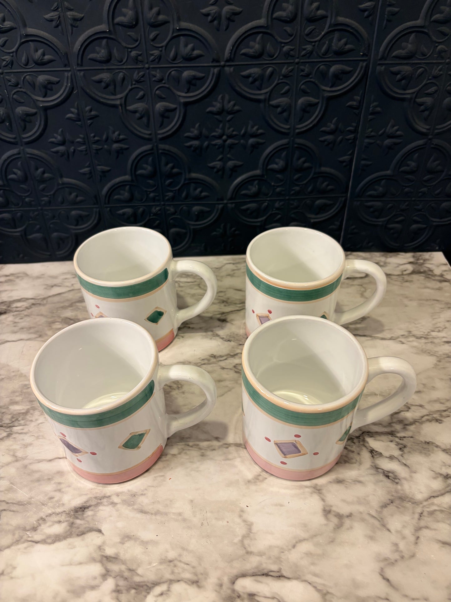 Caleca Belvidere Italian Mug set of 4