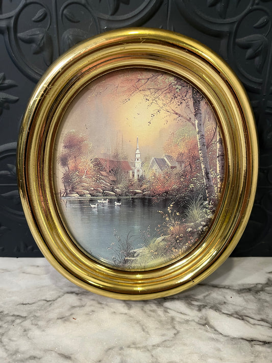 Oval 4 Swan Picture