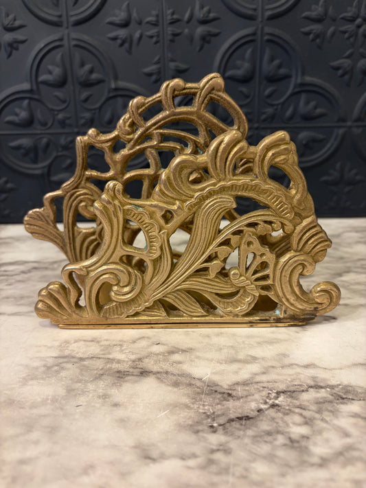 Ornate Brass Letter Holder