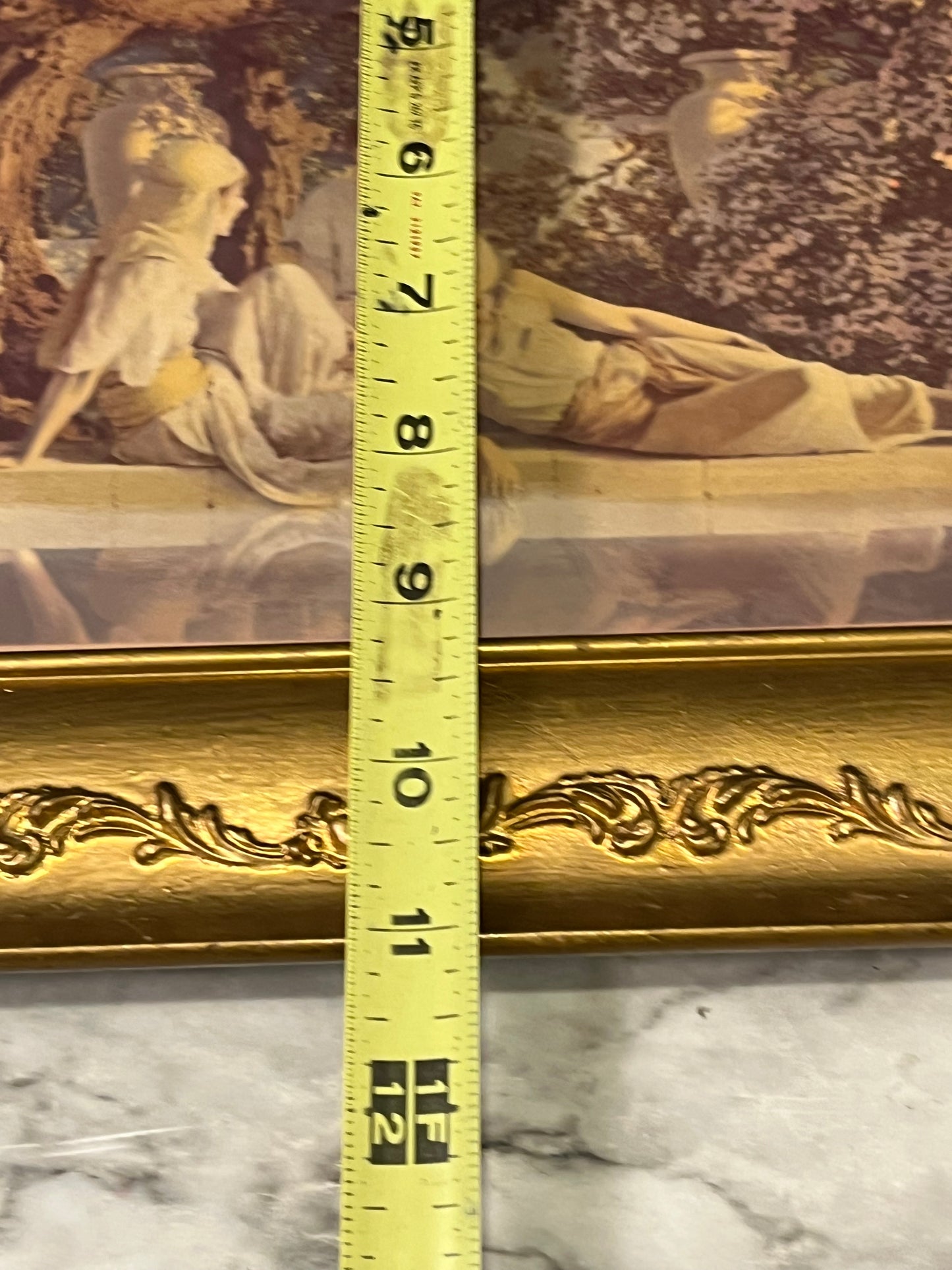 Gold framed Print of Garden of Allah
