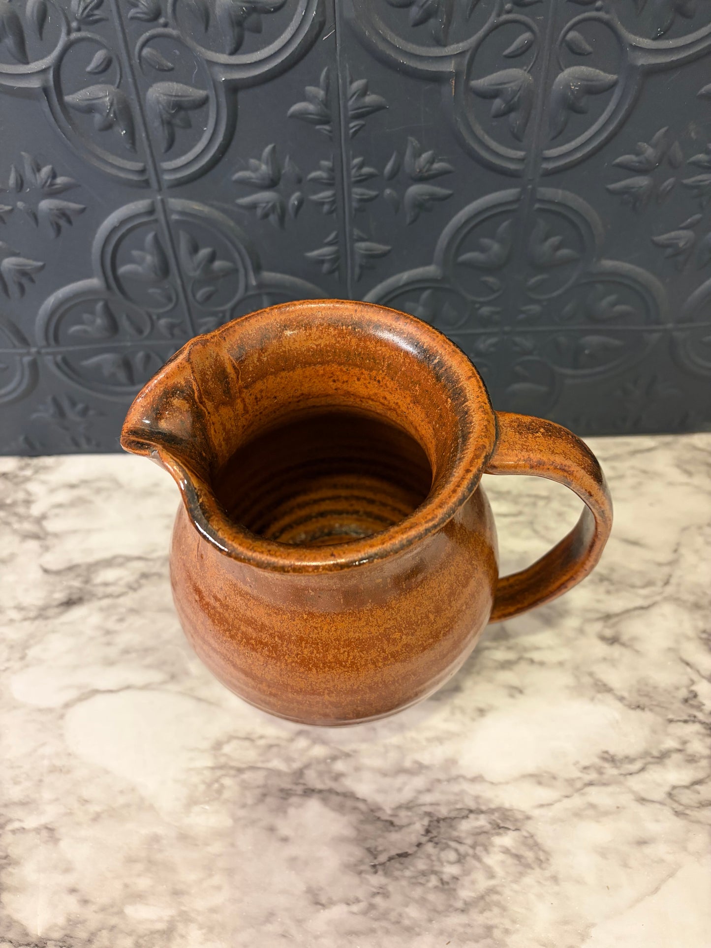 Studio Pottery Brown Pitcher