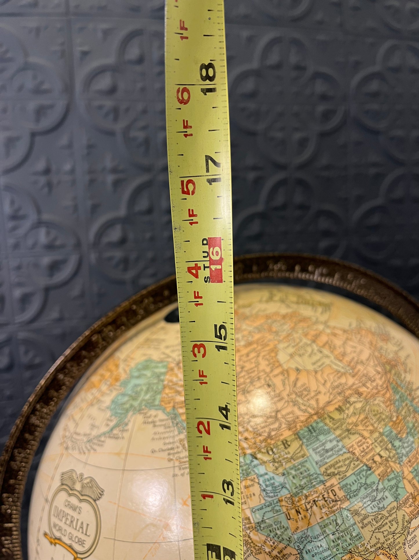 Crams Imperial World Globe on Stand with Atlas