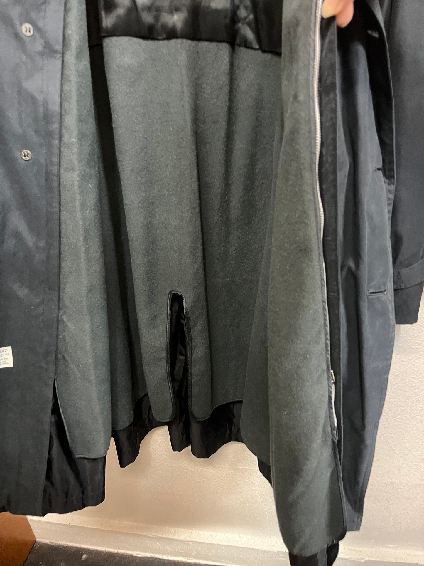 London Fog Black Trench Coat