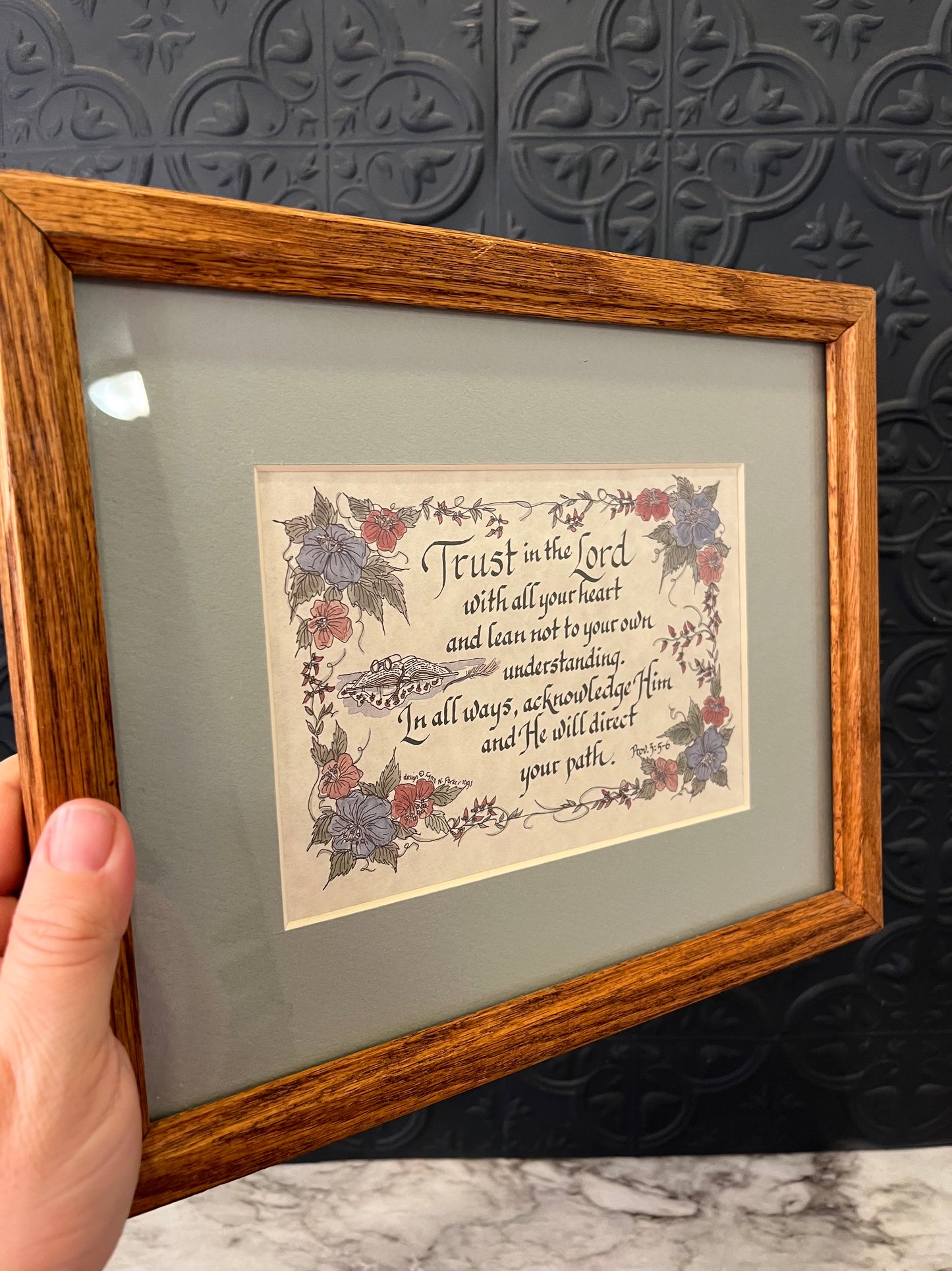 Trust in the Lord Framed