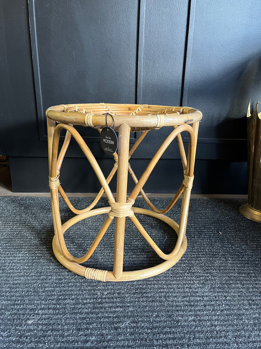 Bamboo side table plant stand