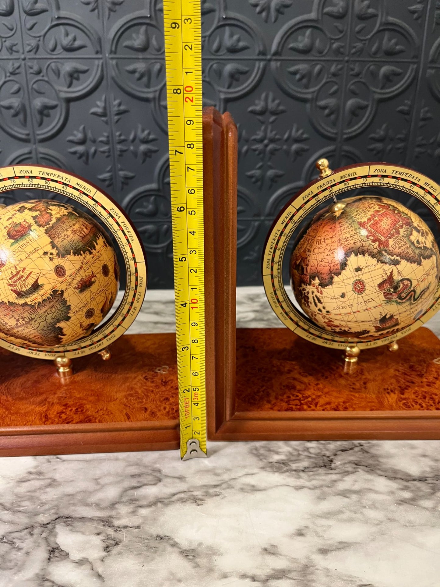 Globe Bookends