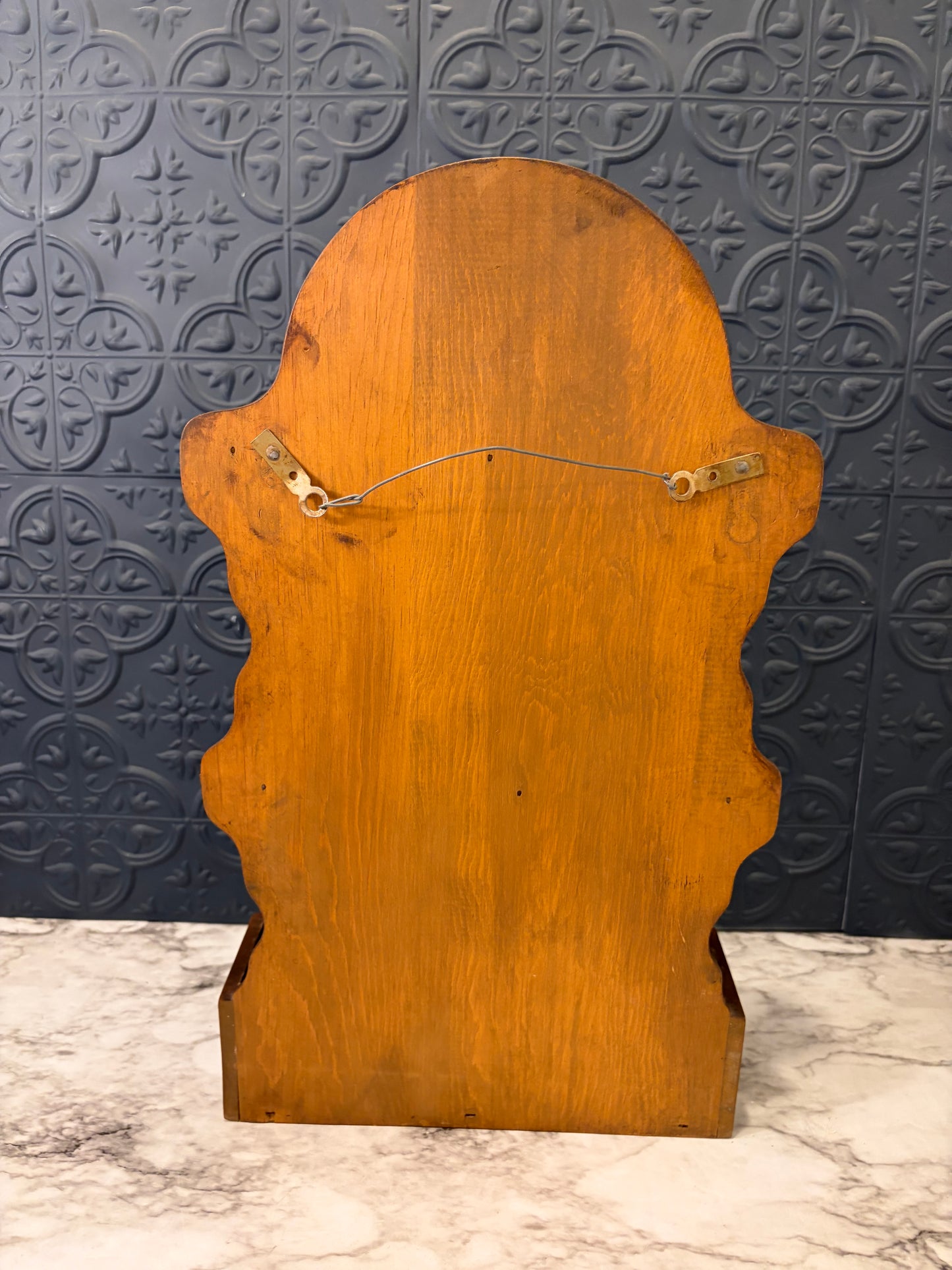Wood Spoon Holder with Starburst and Copper box