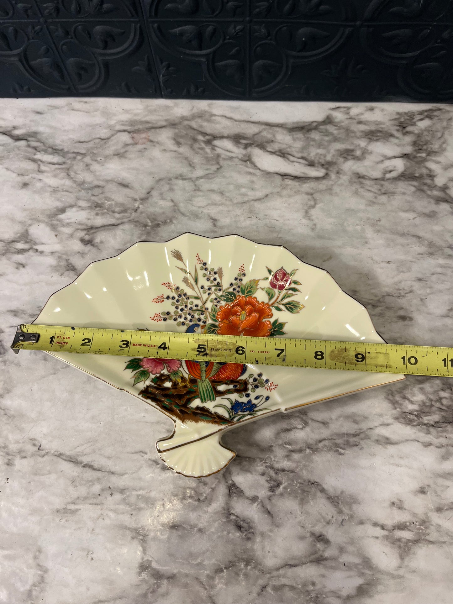 Andrea by Sadek Porcelain Fan Dish