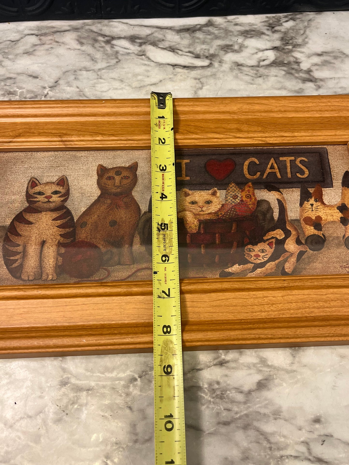 I Heart Cats Print Framed