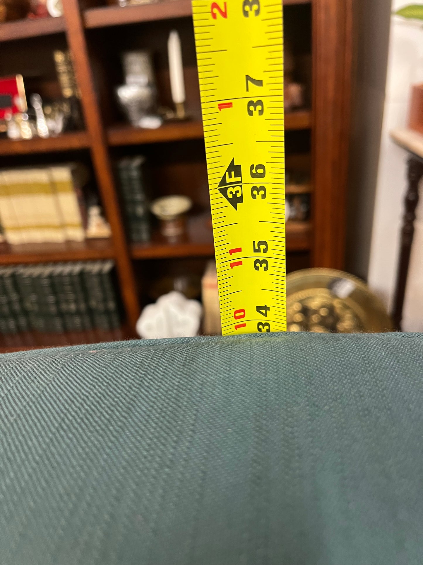 Teal Green Vintage Couch