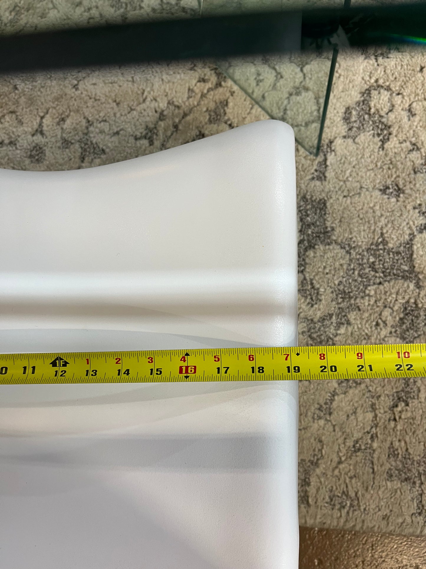 White Panton Style Dining Chairs set of 2