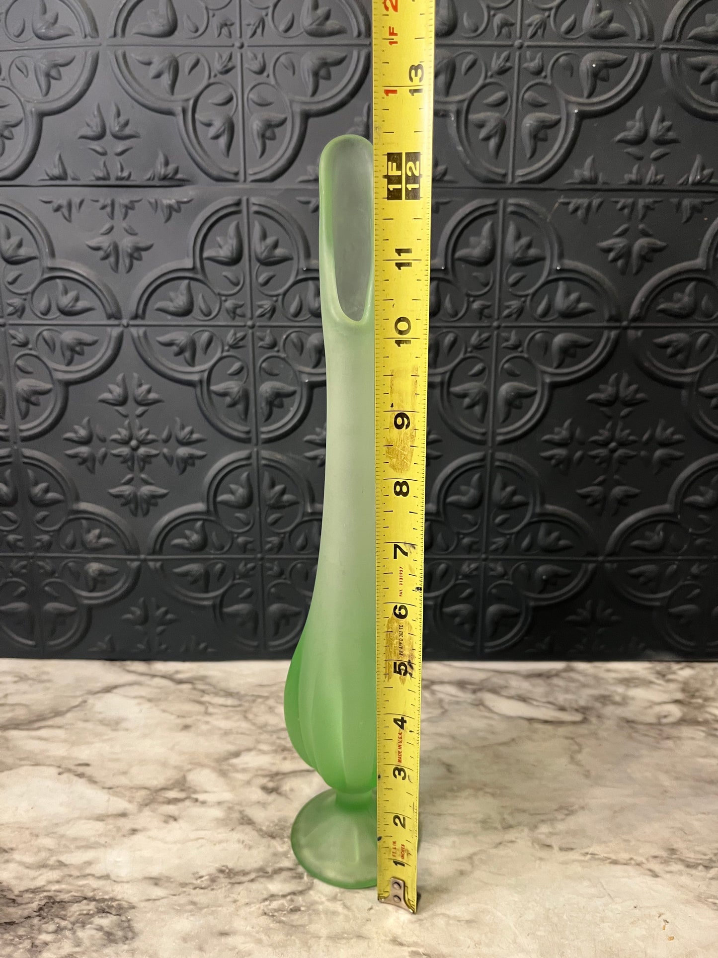 Viking Green Satin Swung Vase