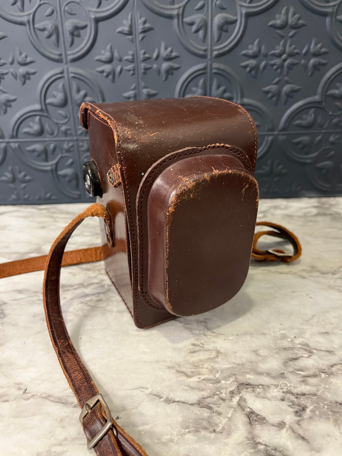 Argoflex TLR Camera in leather Case