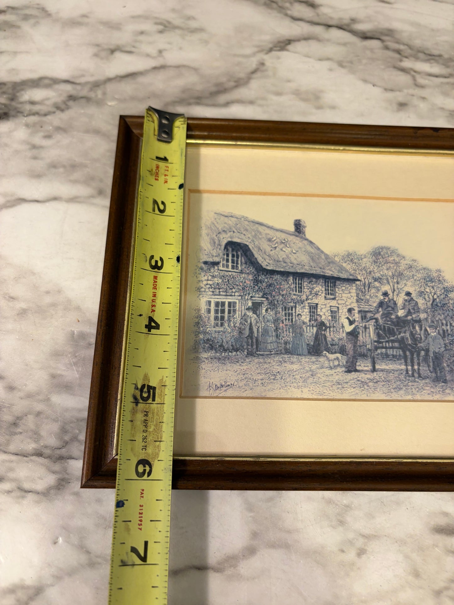 Print of Gentlemen on Wagon