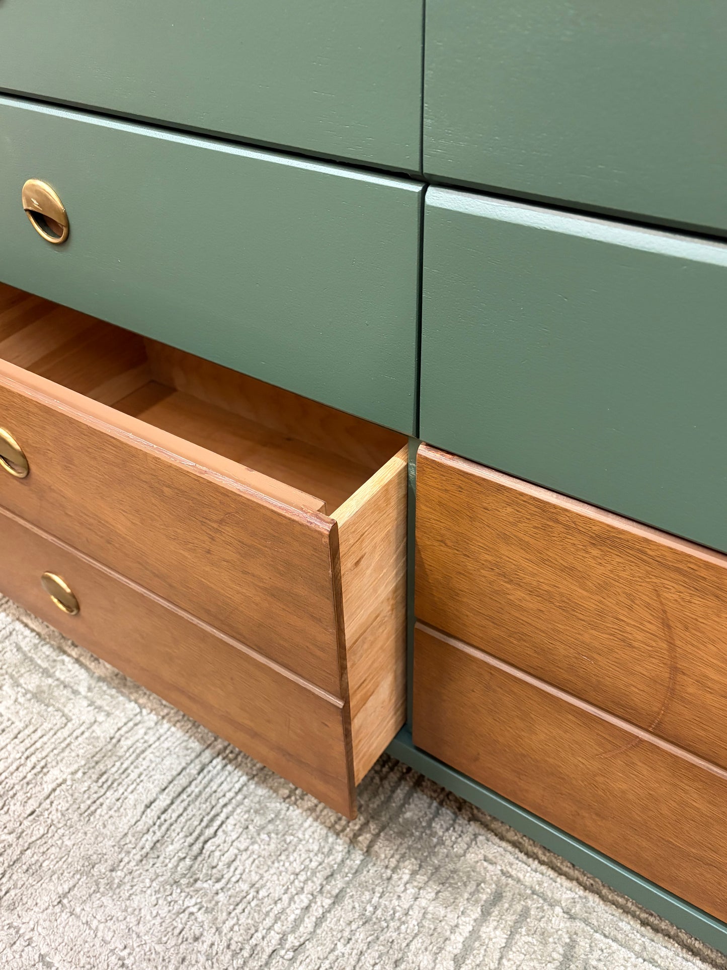 Bassett Dresser with Mirror Paint Foxtrot