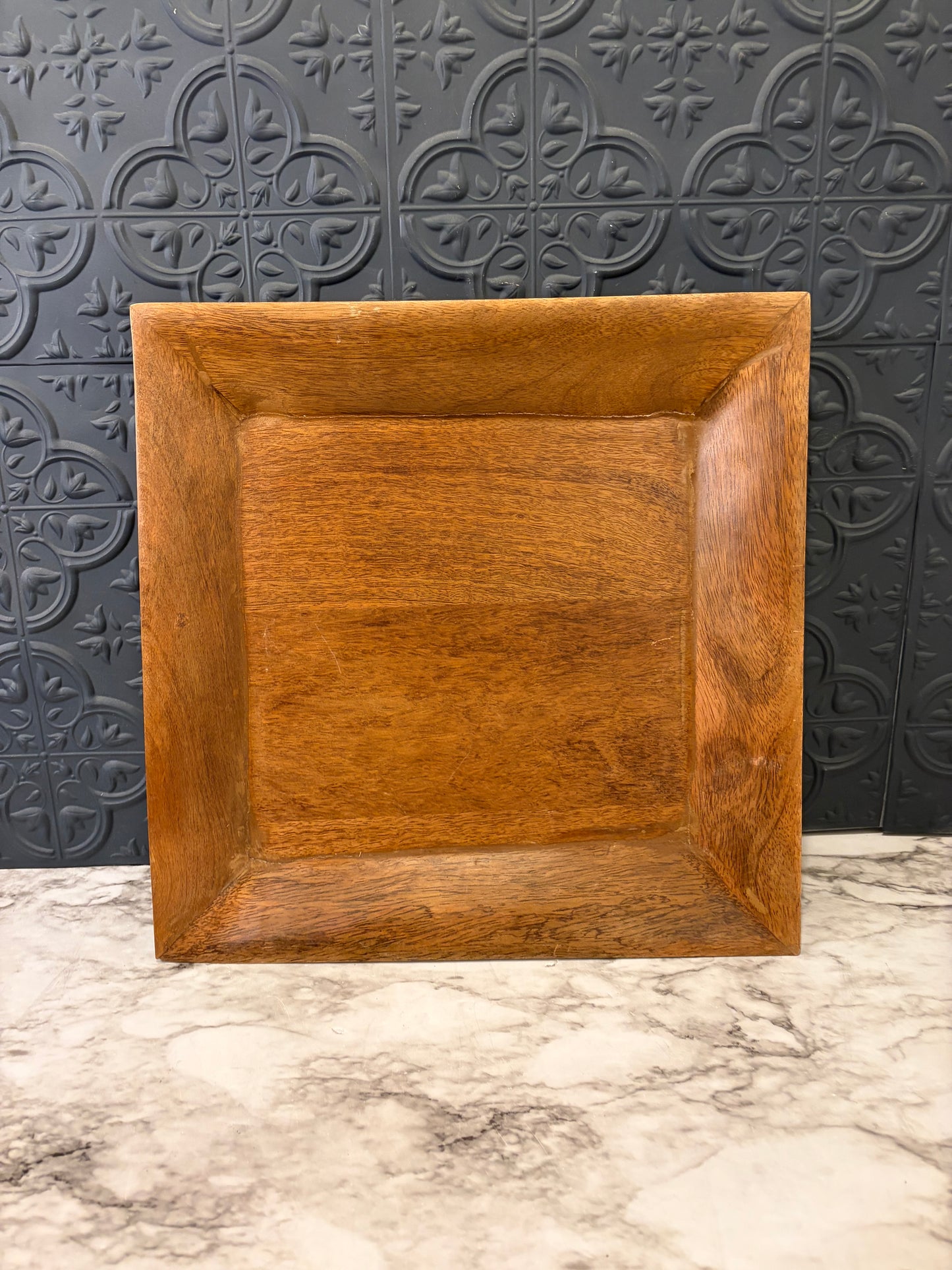 Square Wood Tray Home Collection