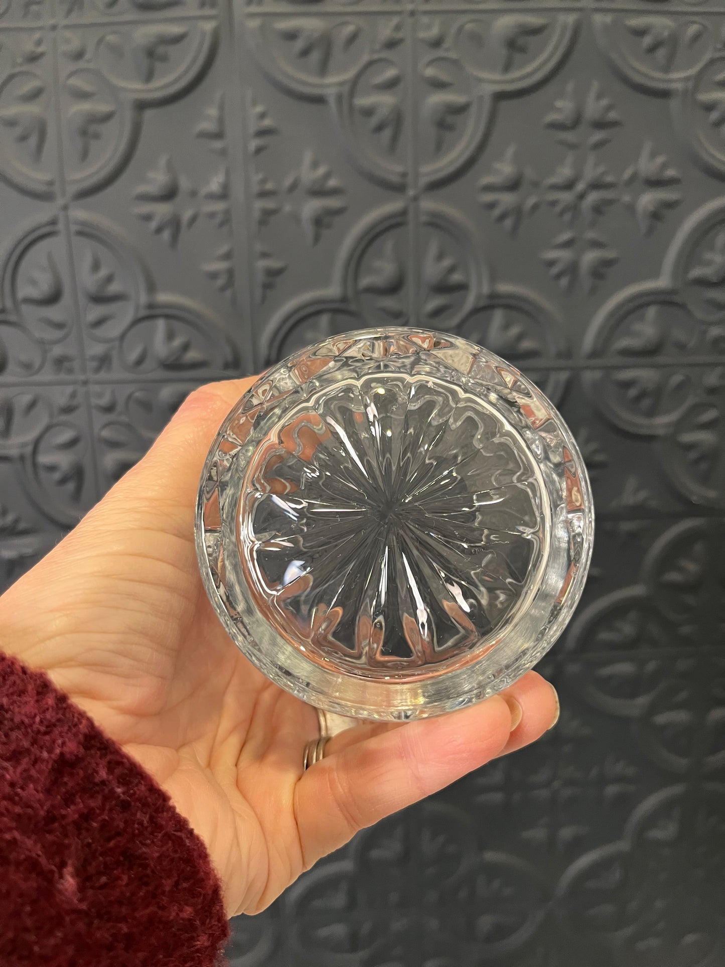 Diamond Cut Whiskey Glasses x 4