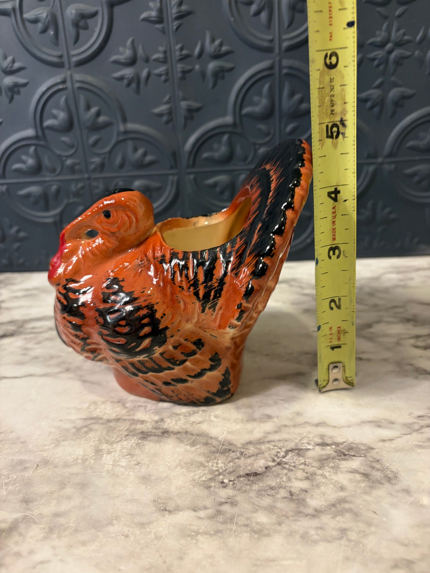 Vintage Ceramic Turkey Planter