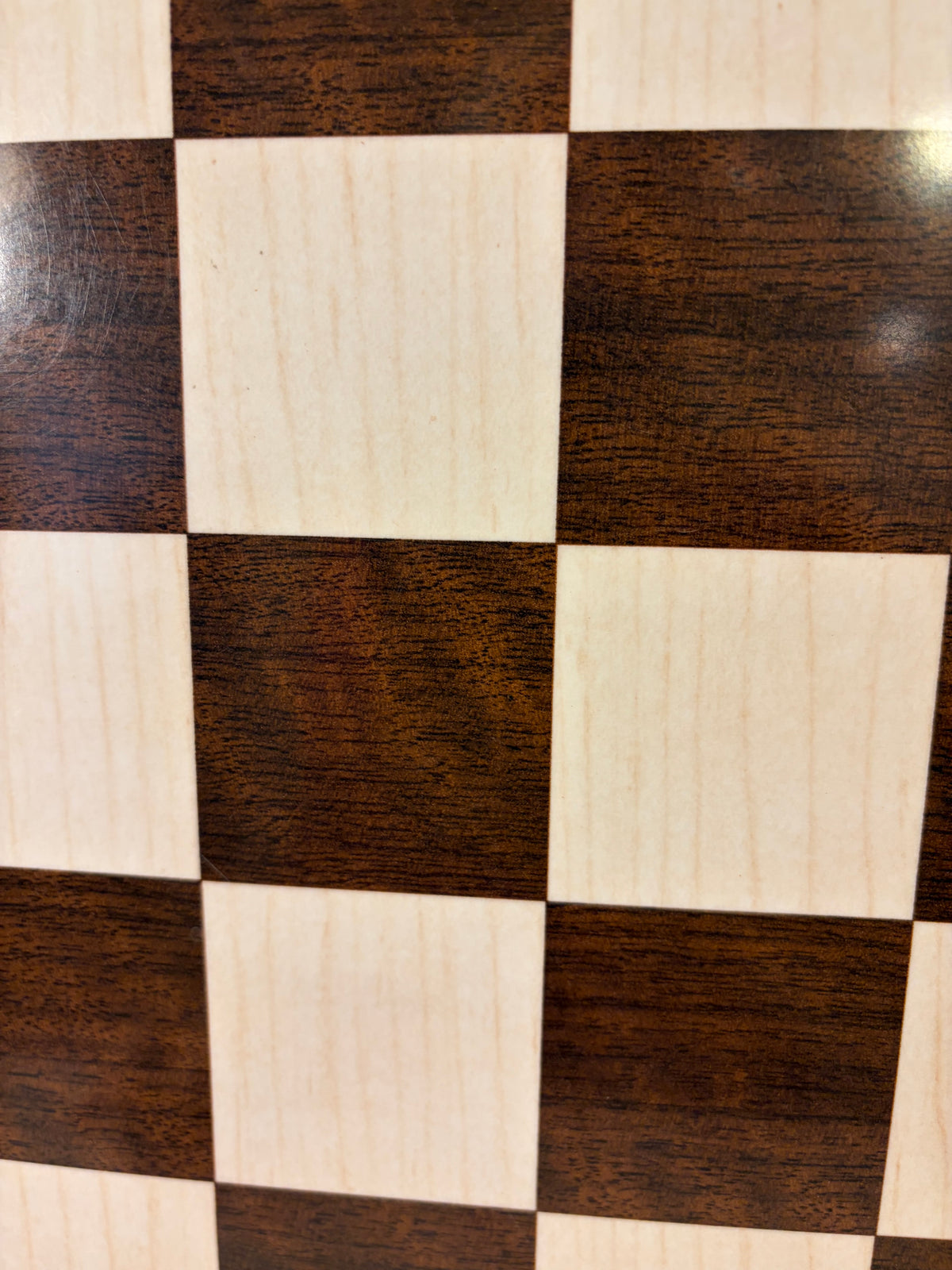 Brown and Cream Laminate Chess Board