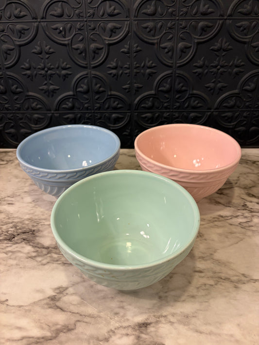 Set of 3 Pastel Bowls Indoor Outfitters