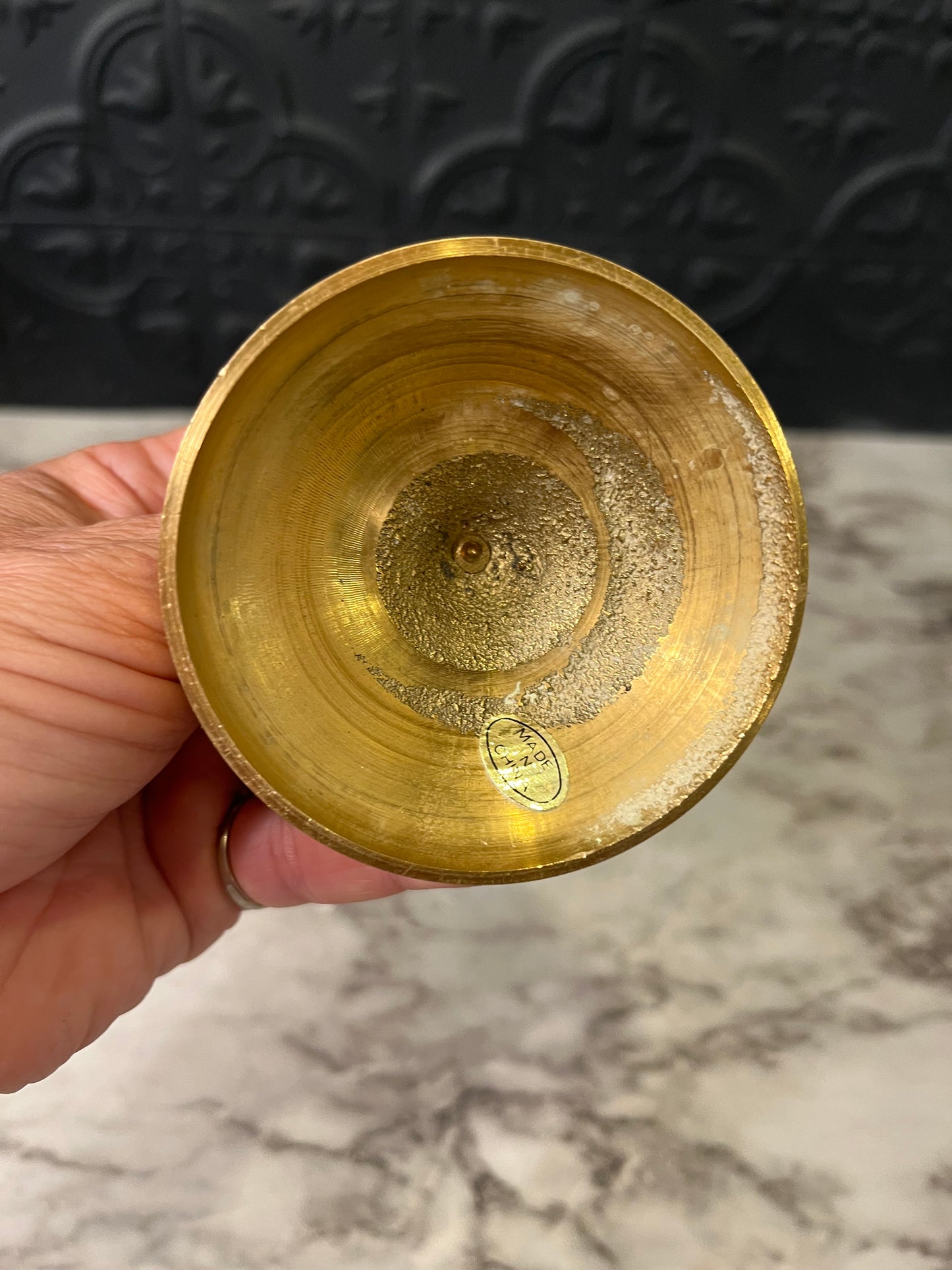 3.75 Brass Candle Holder
