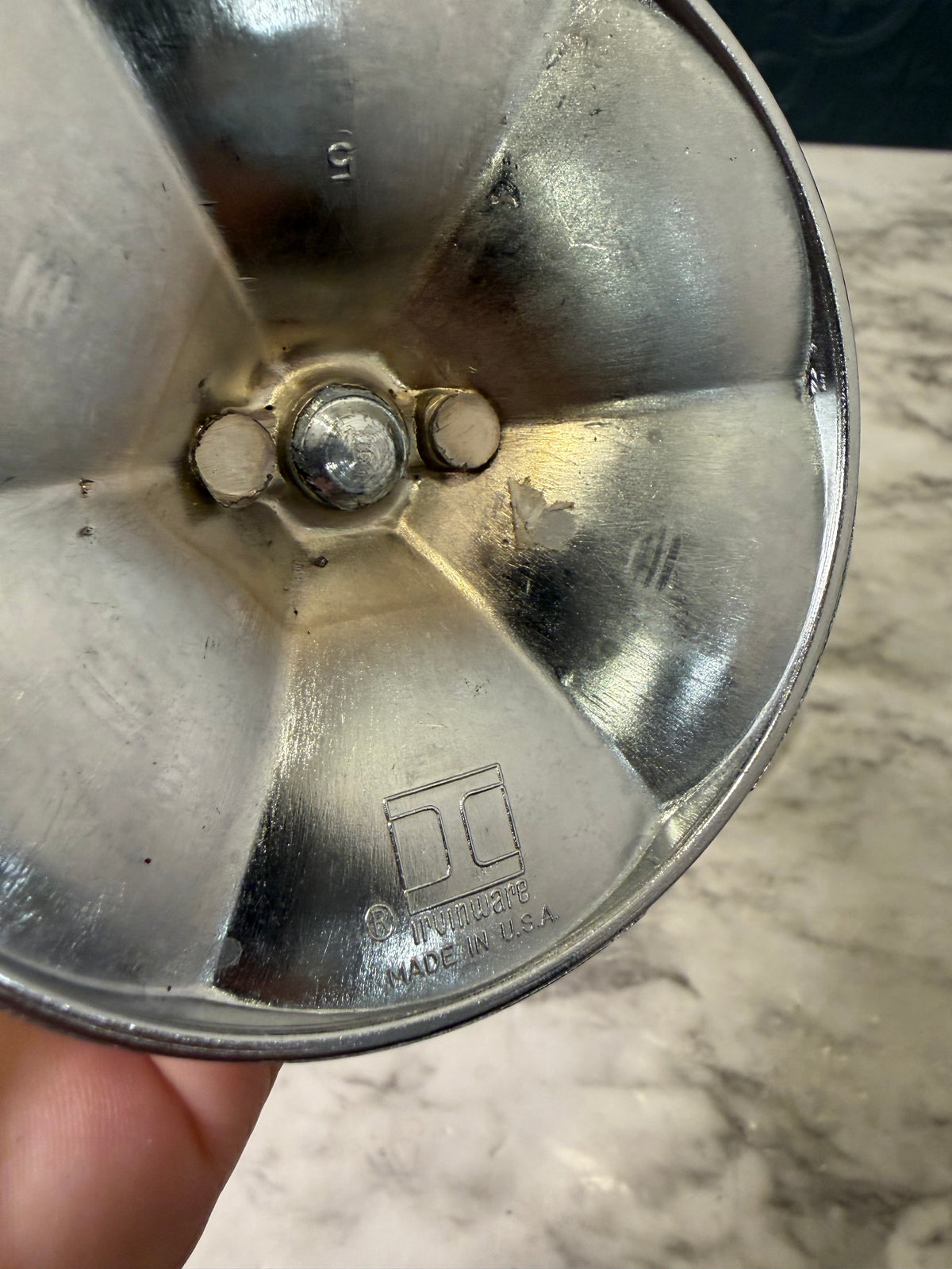 Irvinware Chrome Candlestick Pair