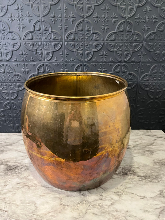 11" Brass Planter