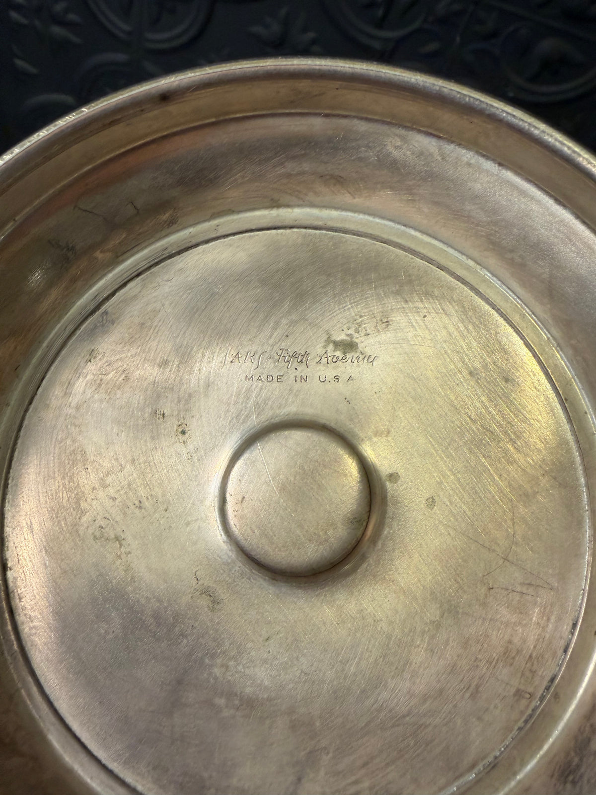 Silver Plate Ice Bucket by Saks Fifth Ave