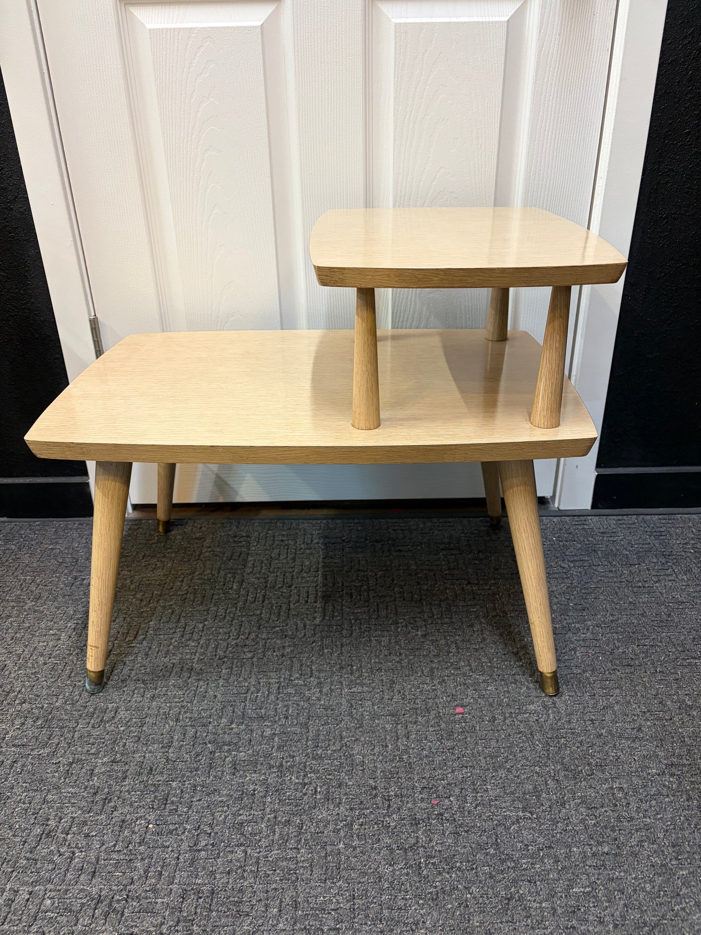 Blonde Two Tier Table
