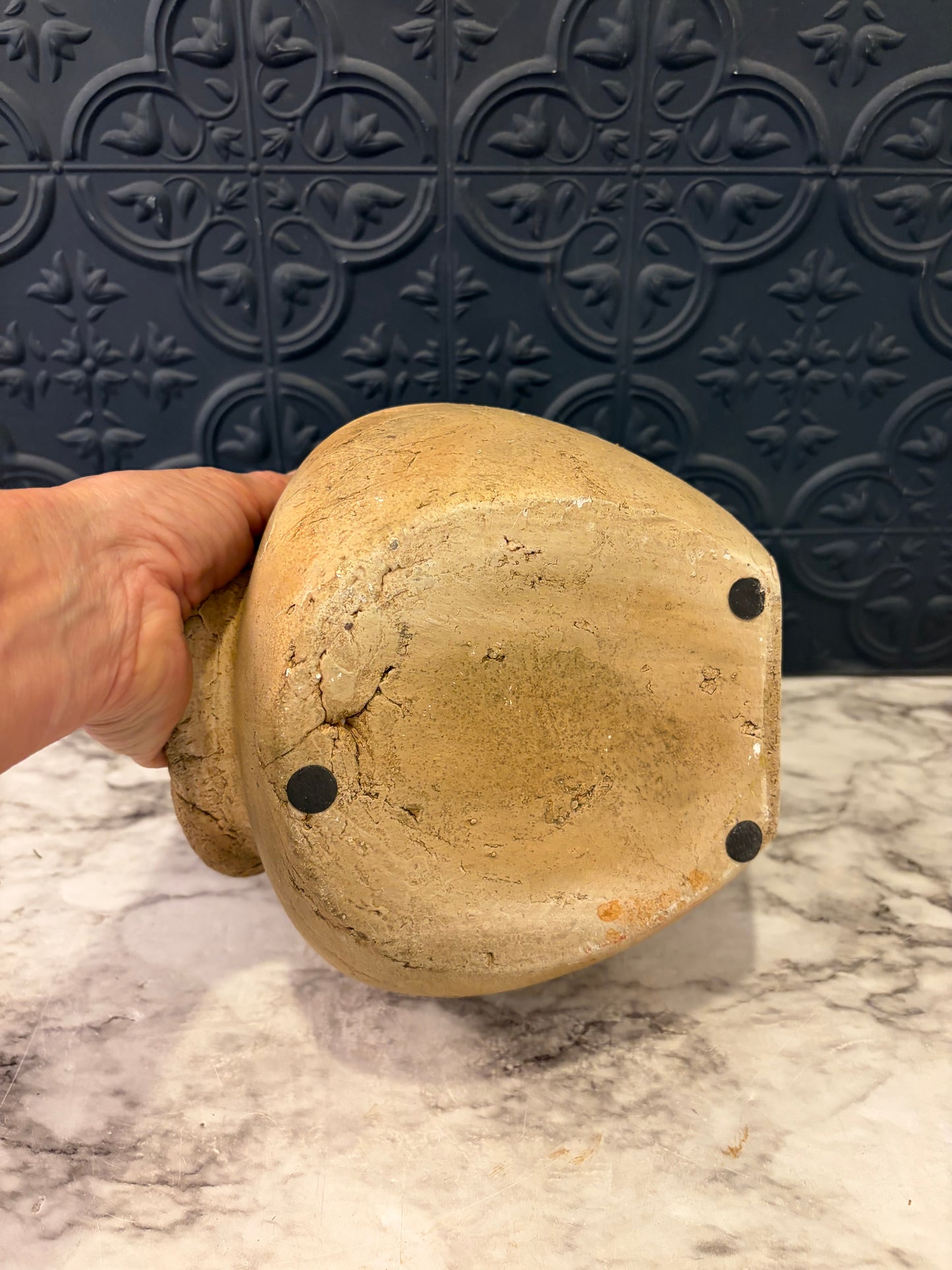 Brown Clay Vase Side Lay