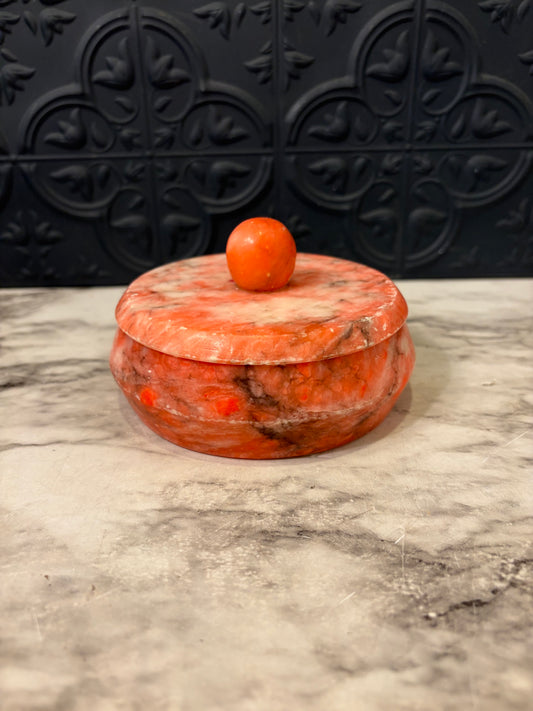 Hot Pink Stone Trinket Box