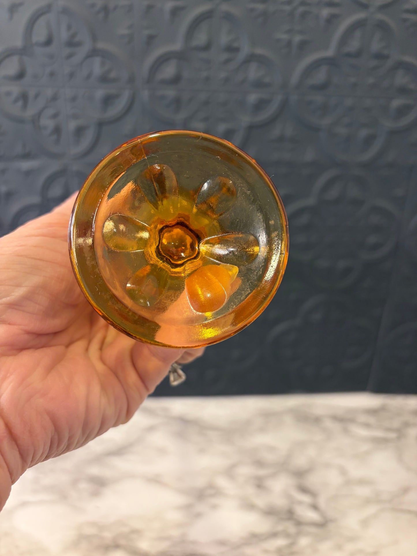 Amber Swung Vase 10.75"
