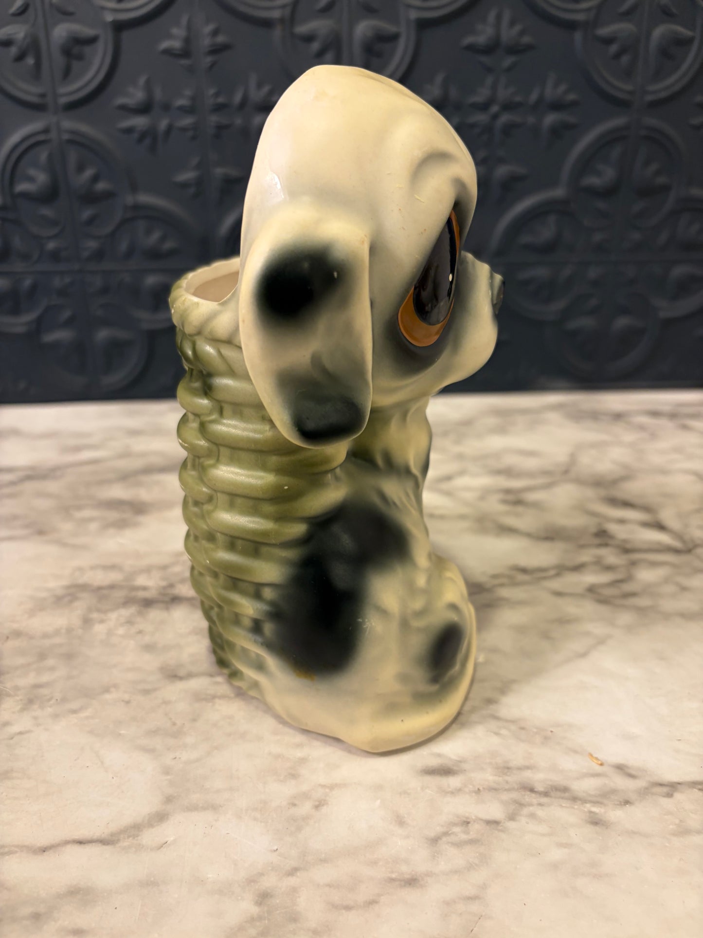 Enesco Big Eyed Dog Planter