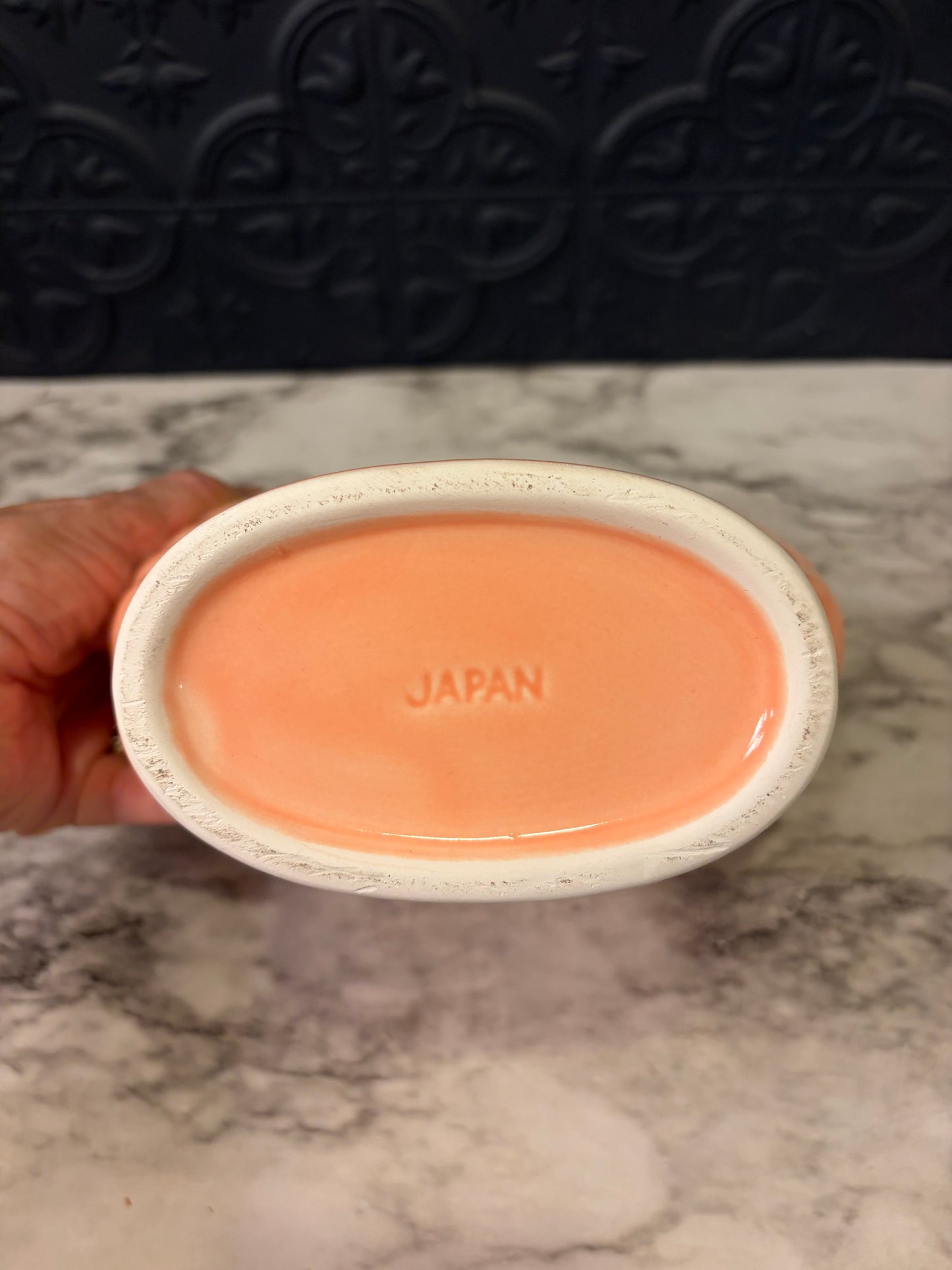 Peach Shell Planter Made in Japan
