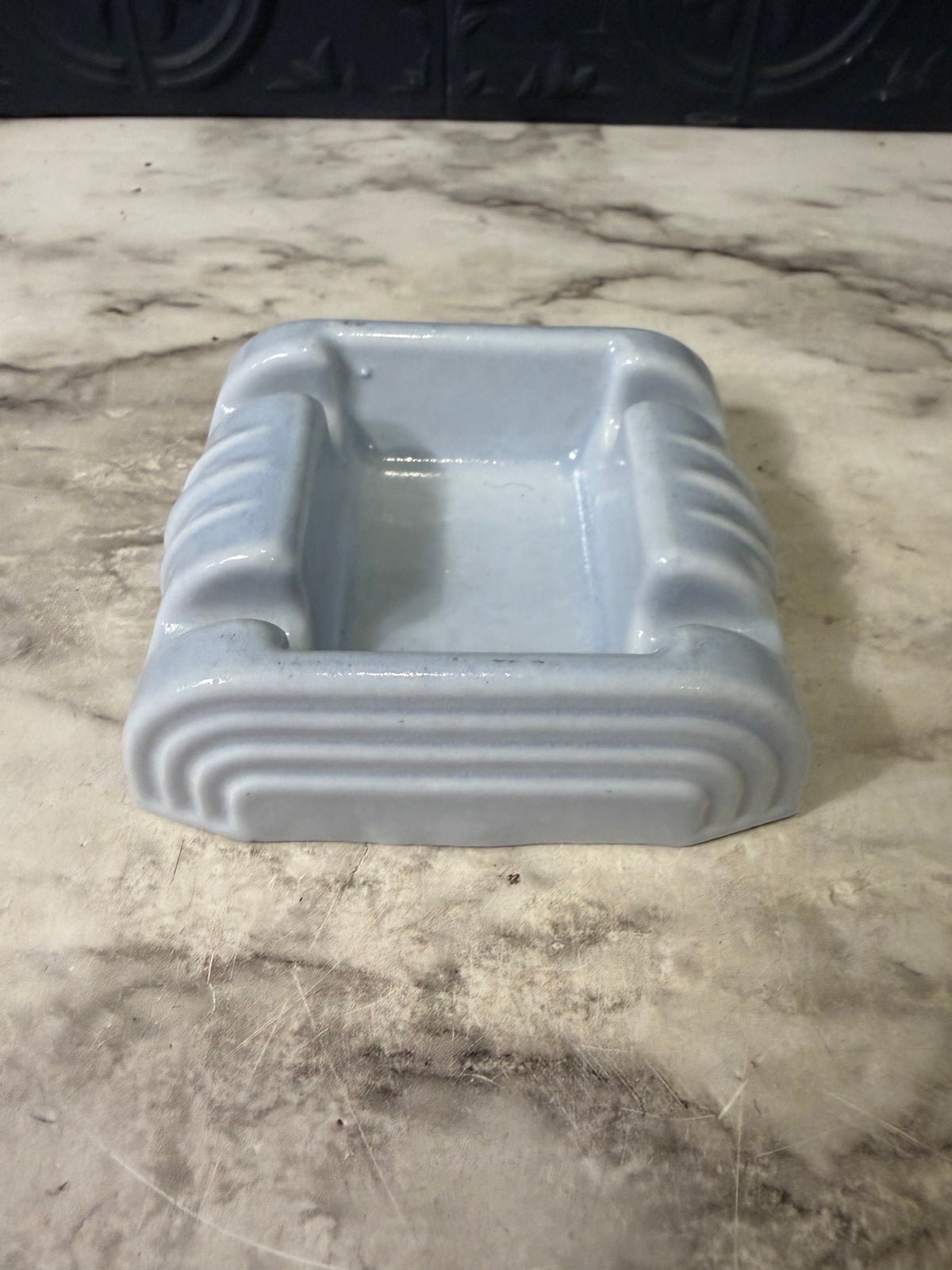 Small Grey Ceramic Ashtray