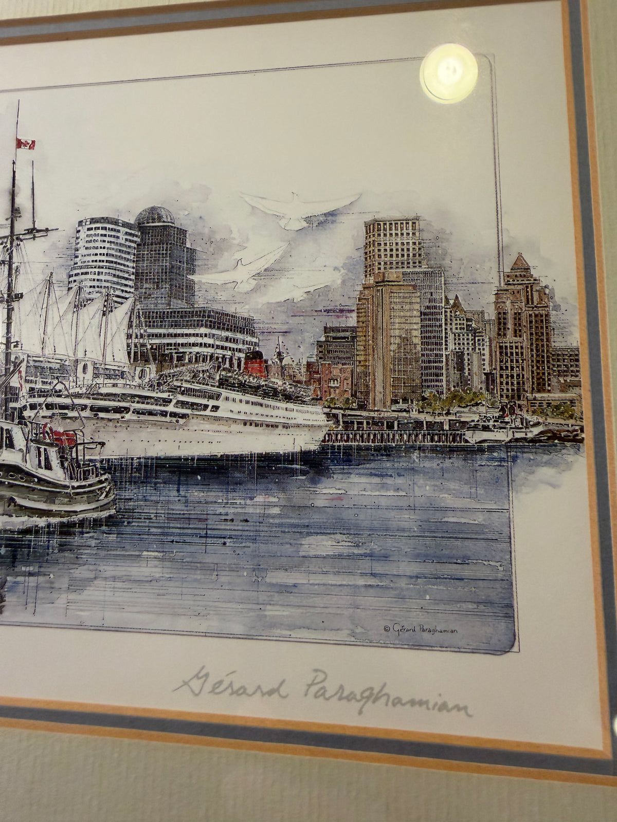 Print of Vancouver Framed