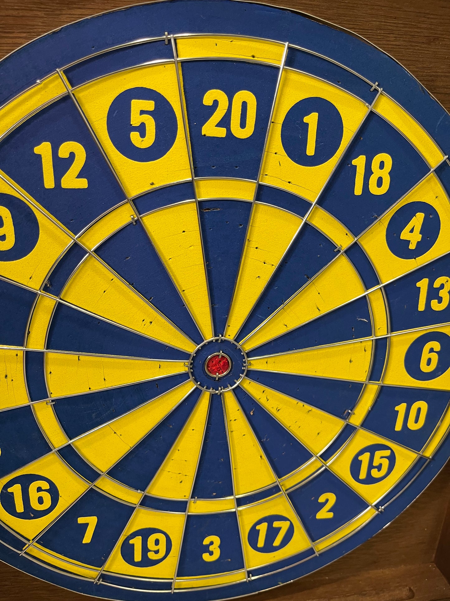 Vintage Wooden Dart Board Cabinet