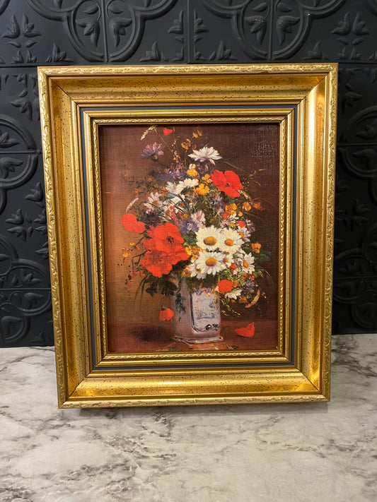 Summer Flowers Eugene Henri Print on board