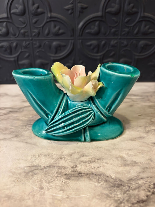 Bamboo and Lotus Candle Holder from Japan
