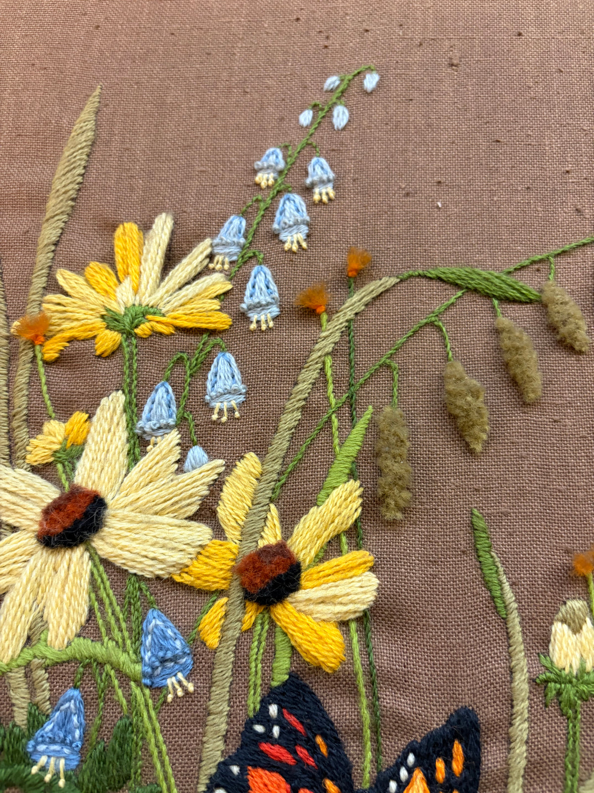 Butterfly Needlepoint Framed